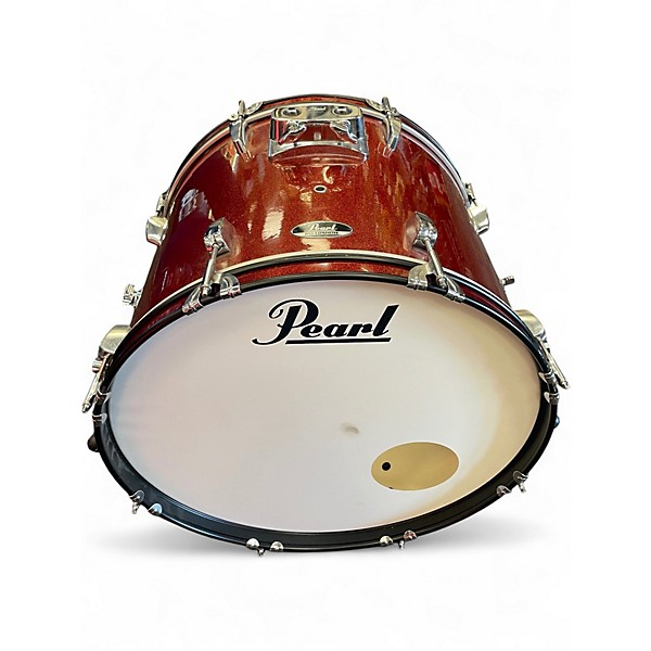 Used Pearl 5 Piece Roadshow Red Sparkle Drum Kit