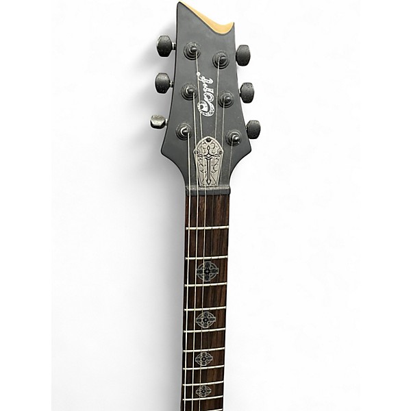 Used Cort EVL-Z2 Satin Black Solid Body Electric Guitar