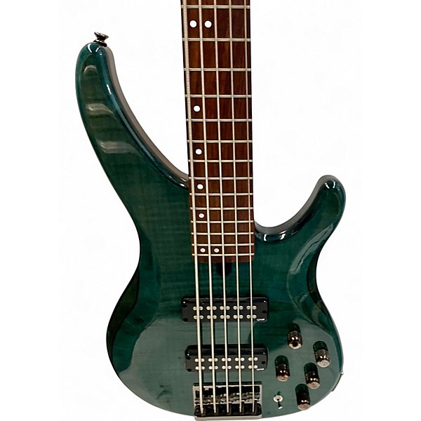 Used Yamaha TRBX605FM Indigo Blue Electric Bass Guitar