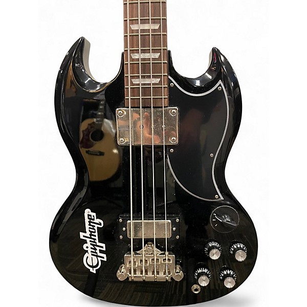 Used 2024 Epiphone SG BASS Ebony Electric Bass Guitar