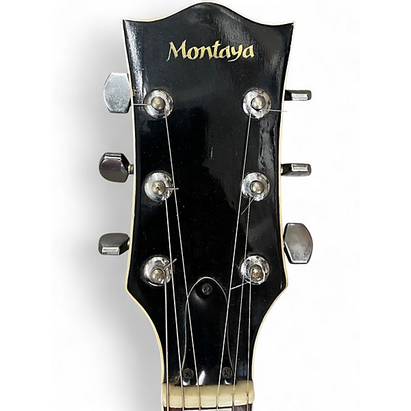 Used Montaya LPB2 Tobacco Burst Solid Body Electric Guitar
