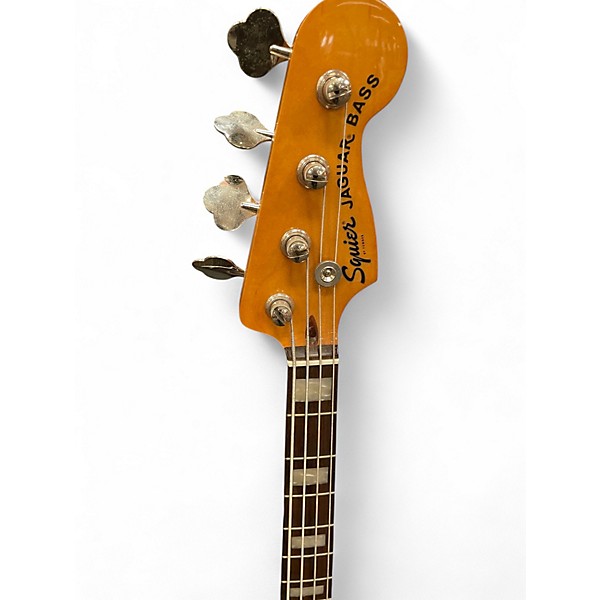 Used Squier JAGUAR BASS BLACK Electric Bass Guitar