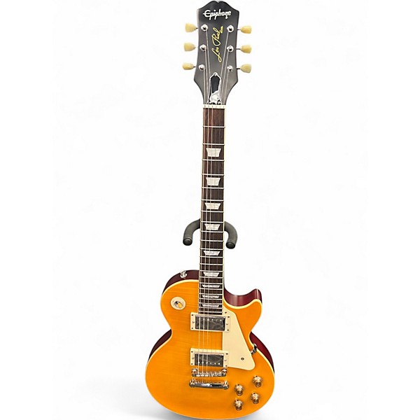 Used Epiphone 1959 Reissue Les Paul Standard Lemonburst Solid Body Electric Guitar