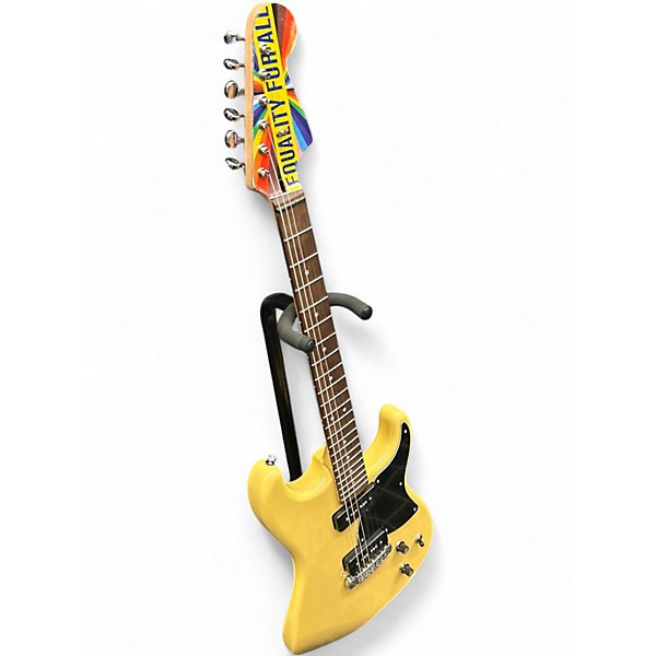 Used Squier Stratosonic  TV Yellow Solid Body Electric Guitar