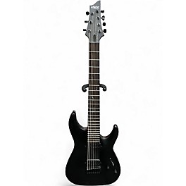 Used Schecter Guitar Research Damien 7 String Matte Black Solid Body Electric Guitar