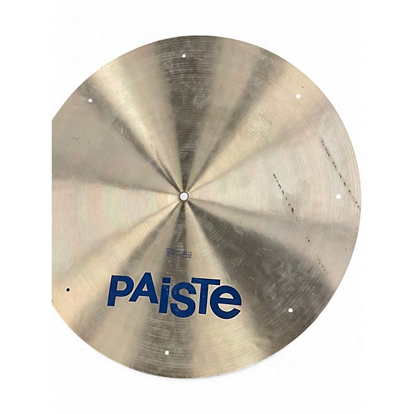 Vintage 1980s Paiste 20in Formula 602 Flat Ride Cymbal