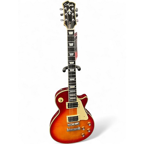 Used Agile AL3100 Cherry Sunburst Solid Body Electric Guitar