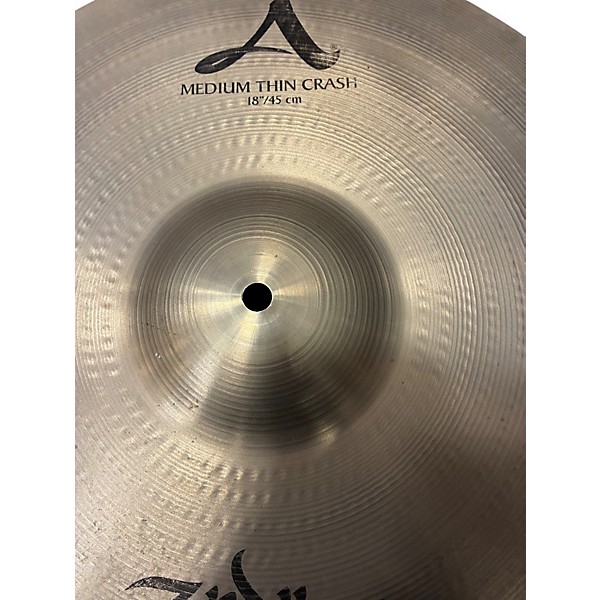 Used Zildjian 18in A Series Medium Thin Crash Cymbal