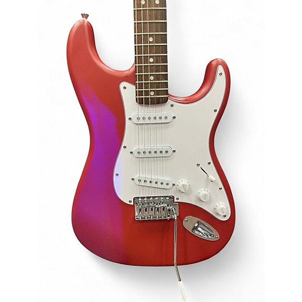 Used Squier Stratocaster Red Solid Body Electric Guitar