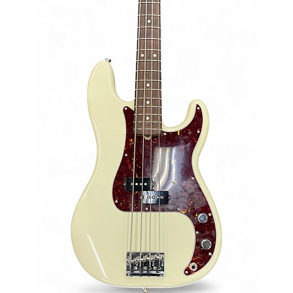 Used 2022 Fender American Professional II Precision Bass Olympic White Electric Bass Guitar