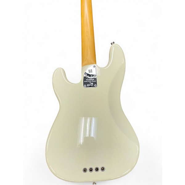 Used 2022 Fender American Professional II Precision Bass Olympic White Electric Bass Guitar
