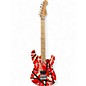 Used EVH Striped Series Red with Black Stripes Solid Body Electric Guitar thumbnail