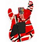Used EVH Striped Series Red with Black Stripes Solid Body Electric Guitar