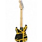 Used EVH Striped Series Bumblebee Black and Yellow Solid Body Electric Guitar