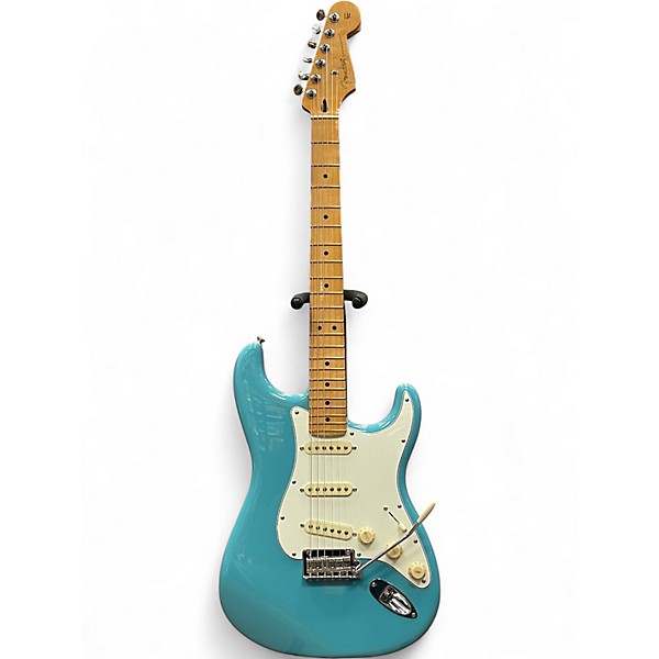 Used Fender Player II Stratocaster Aquatone Blue Solid Body Electric Guitar