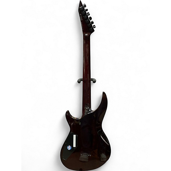 Used ESP Ltd H3-1000 Deluxe Transparent black cherry Solid Body Electric Guitar