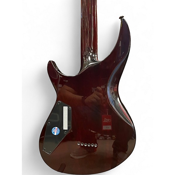 Used ESP Ltd H3-1000 Deluxe Transparent black cherry Solid Body Electric Guitar