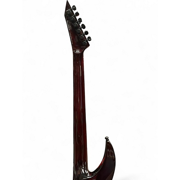 Used ESP Ltd H3-1000 Deluxe Transparent black cherry Solid Body Electric Guitar