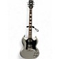 Used Gibson SG Standard Silver Sparkle Solid Body Electric Guitar thumbnail