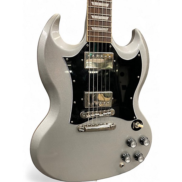 Used Gibson SG Standard Silver Sparkle Solid Body Electric Guitar