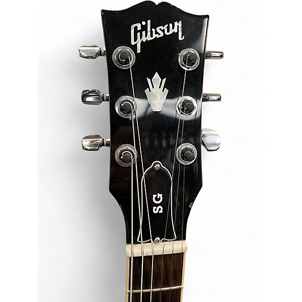 Used Gibson SG Standard Silver Sparkle Solid Body Electric Guitar