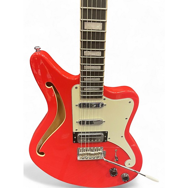 Used D'Angelico Premier Bedford SH Coral Hollow Body Electric Guitar