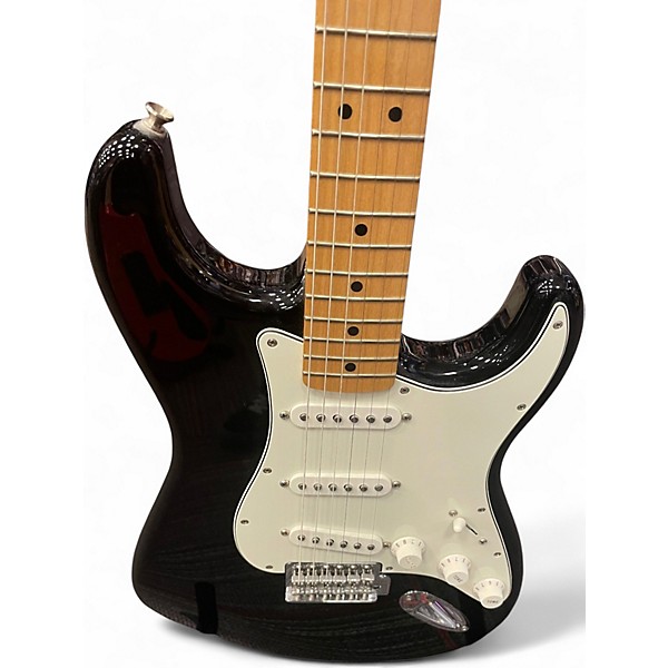 Used Fender Standard Stratocaster Black Solid Body Electric Guitar