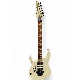Used Ibanez RG450DXBL Left handed White Solid Body Electric Guitar