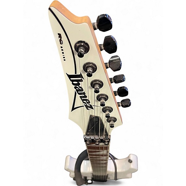 Used Ibanez RG450DXBL Left handed White Solid Body Electric Guitar