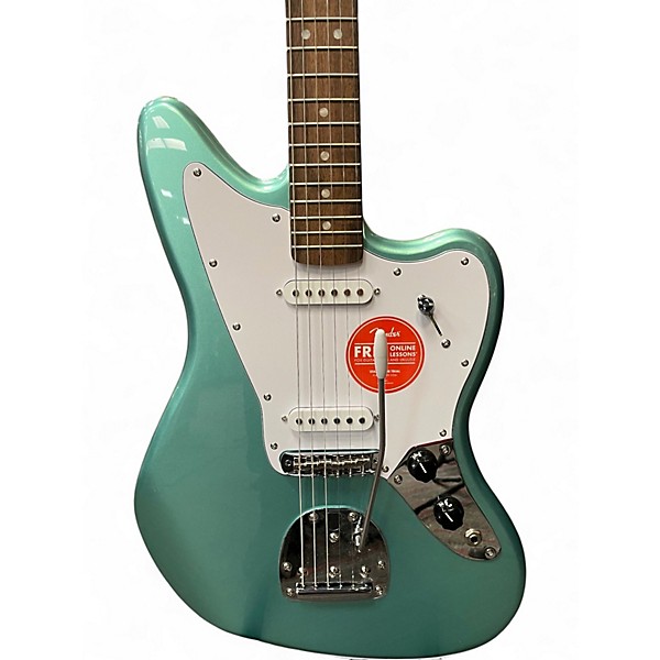 Used Squier Affinity Jaguar Mystic Seafoam Solid Body Electric Guitar