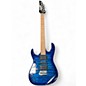 Used Ibanez GIO GRX70QA Left Handed TRANSPARENT BLUE Solid Body Electric Guitar thumbnail