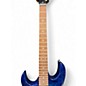 Used Ibanez GIO GRX70QA Left Handed TRANSPARENT BLUE Solid Body Electric Guitar