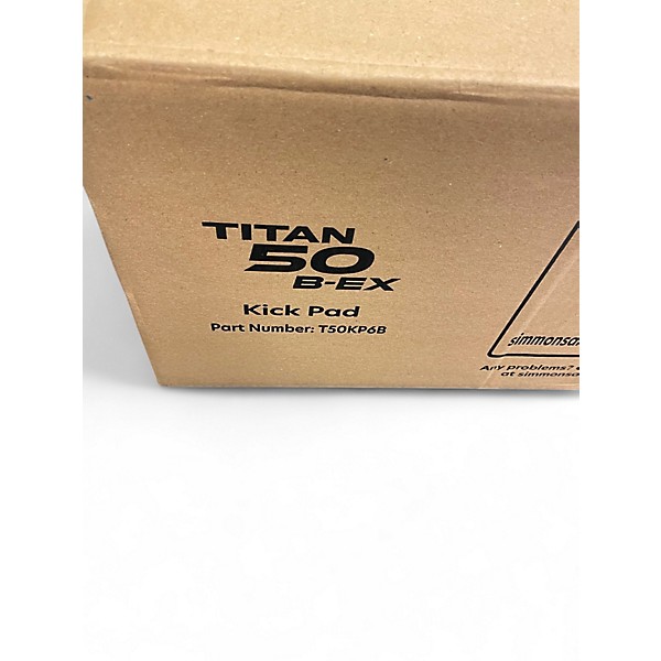 Used Simmons TITAN 50 B-EX KICK PAD Trigger Pad