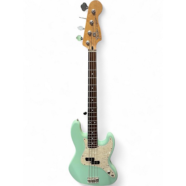 Used Fender Mark Hoppus Signature Jazz Bass Surf Green Electric Bass Guitar