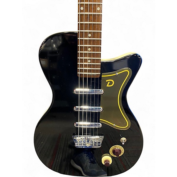 Used Danelectro 56 U3 Reissue Piano Black Solid Body Electric Guitar
