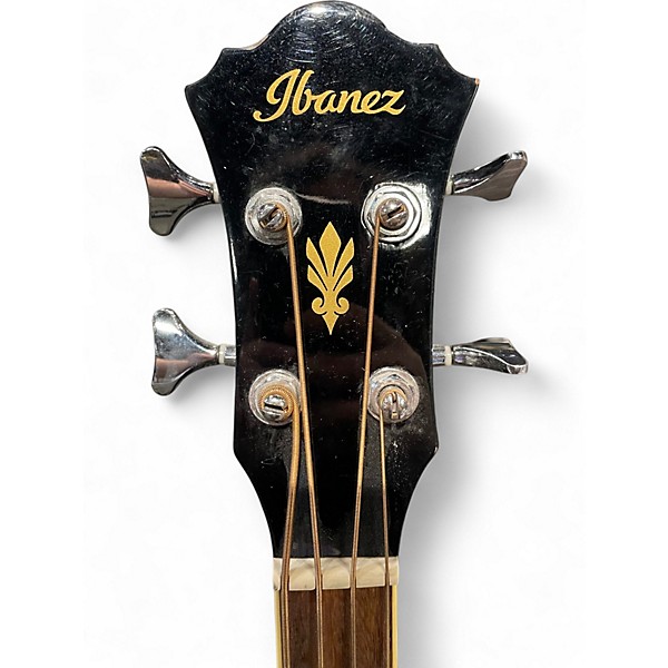 Used Ibanez AEB5E Black Acoustic Bass Guitar