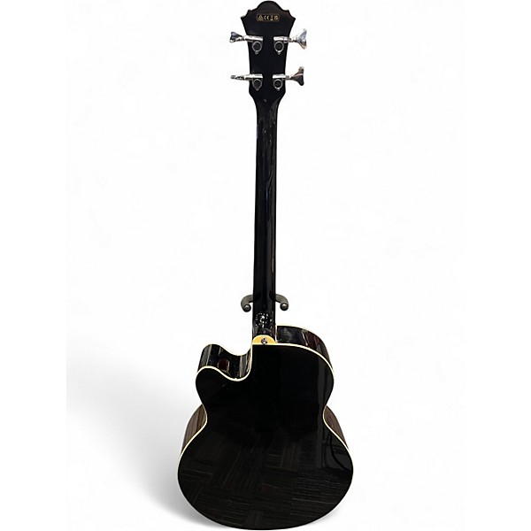 Used Ibanez AEB5E Black Acoustic Bass Guitar