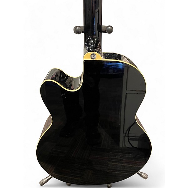 Used Ibanez AEB5E Black Acoustic Bass Guitar
