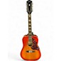 Used Epiphone HUMMINGBIRD PRO 12 RED SUNBURST 12 String Acoustic Guitar thumbnail