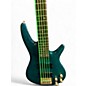 Used Ibanez SR1205 5 String TRANSPARENT TURQUOISE Electric Bass Guitar