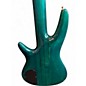 Used Ibanez SR1205 5 String TRANSPARENT TURQUOISE Electric Bass Guitar