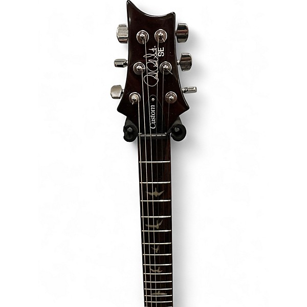 Used PRS SE Custom 24 Black Gold Sunburst Solid Body Electric Guitar