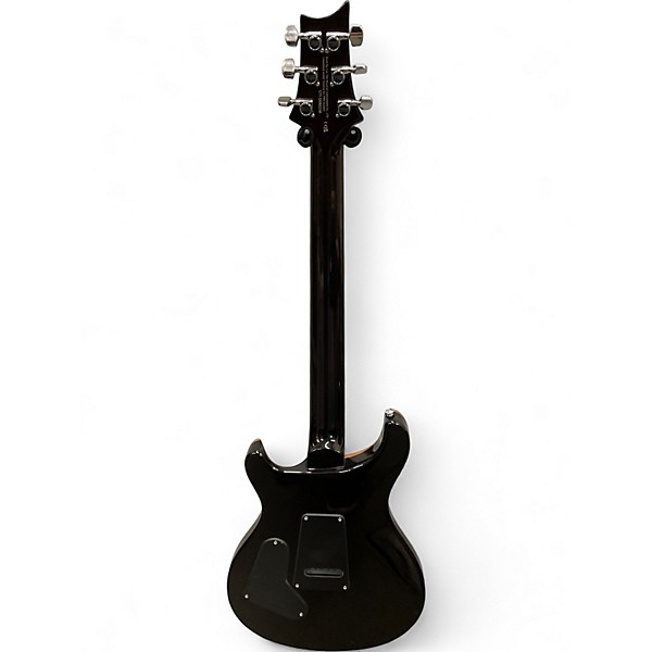 Used PRS SE Custom 24 Black Gold Sunburst Solid Body Electric Guitar