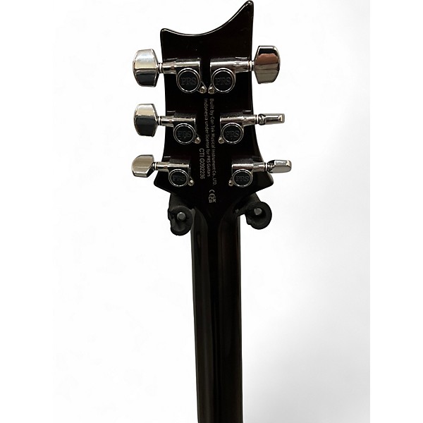 Used PRS SE Custom 24 Black Gold Sunburst Solid Body Electric Guitar