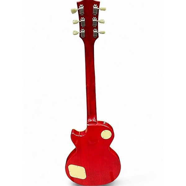 Used Stellar LP Style Guitar Red Solid Body Electric Guitar
