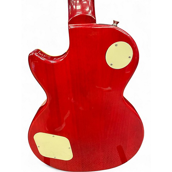 Used Stellar LP Style Guitar Red Solid Body Electric Guitar