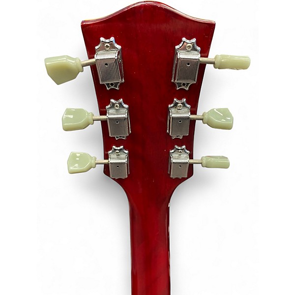 Used Stellar LP Style Guitar Red Solid Body Electric Guitar
