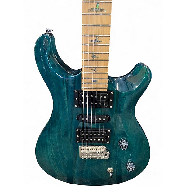 Used PRS Swamp Ash Special SE IRIS BLUE Solid Body Electric Guitar