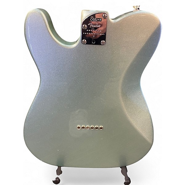 Used Fender American Professional II Telecaster Deluxe Mystic Surf Green Solid Body Electric Guitar