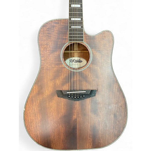 Used D'Angelico DAPGC20MNS Natural Acoustic Electric Guitar